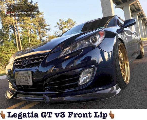 Genesis Coupe Legatia GT V3 Front Bumper Lip